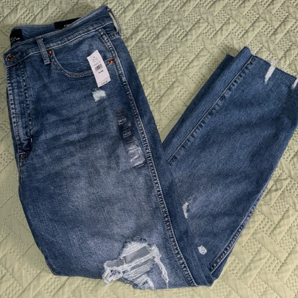 GAP : High Rise Vintage Slim, 14/32 NWT (BROKEN ZIPPER)